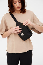 Lefrik - Reef - Square Bumbag/Crossbody Bag in Black