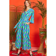 Onjenu - Laurie Wide Leg Jumpsuit in Anogi Print