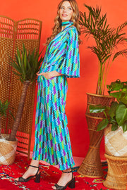 Onjenu - Laurie Wide Leg Jumpsuit in Anogi Print