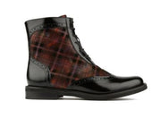 Embassy London - Mantis - Purple Tartan Ankle Boot