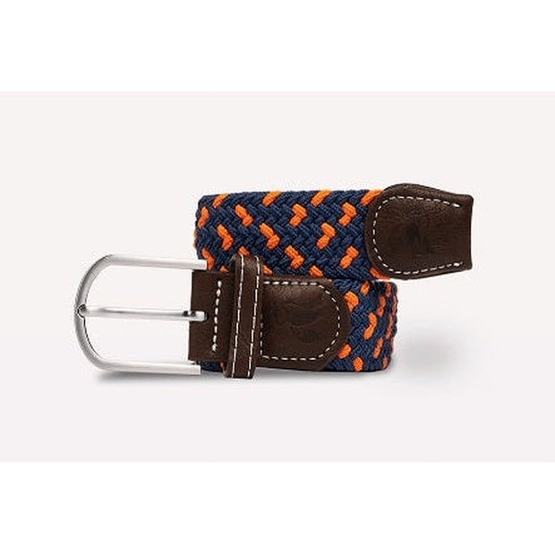 Swole Panda - Ladies Navy/Orange Spot Woven Recycled Belt