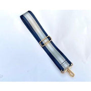 Kris-Ana Detachable Coloured Straps - Navy and Silver Stripe (022)