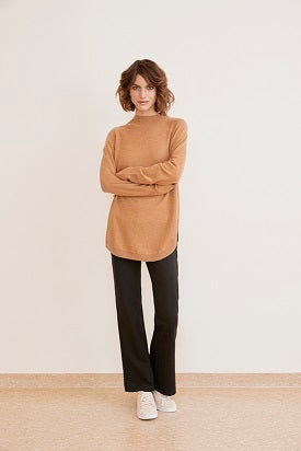 Part Two - Taura- Long Sleeve Crew Neck Black Wool Jumper