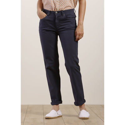 Mat De Misaine -  Parson - Long Cotton Trouser in Indigo