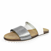 Lunar Shoes - Prague Flat Leather Slider Style Sandal (2 colours)