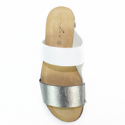 Lunar Shoes - Prague Flat Leather Slider Style Sandal (2 colours)