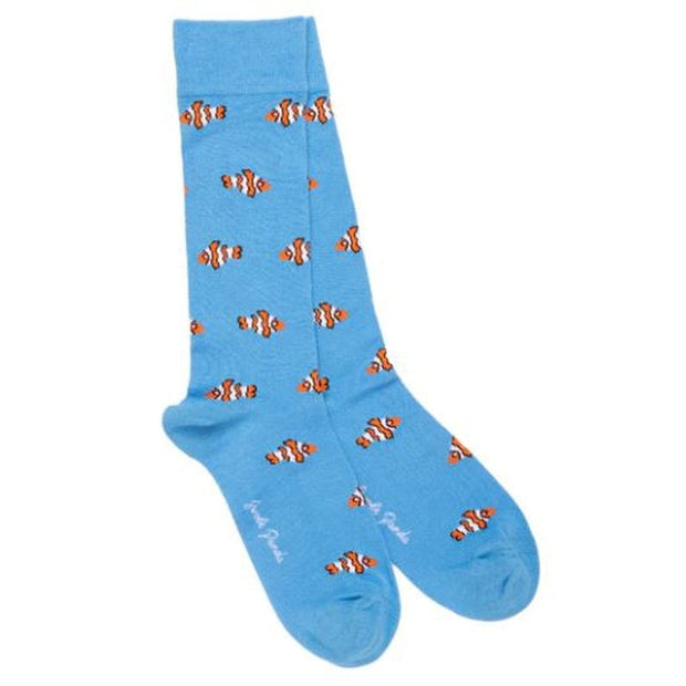 Swole Panda - Ladies Bamboo Socks - Clown Fish Design