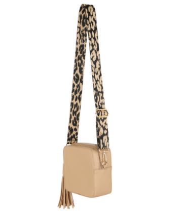 Kris-Ana Detachable Coloured Straps - Taupe Animal Print (003)