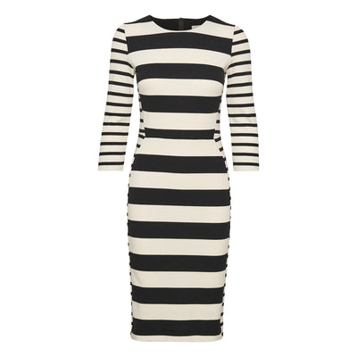 InWear - Werone 3/4 Sleeve Striped Fitted Dress