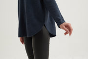 Tirelli - Oversized Ribbed Sleeve Jumper in Orient Blue (K2726)