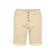 CREAM - CRLotte Long Cotton Shorts in Oatmeal