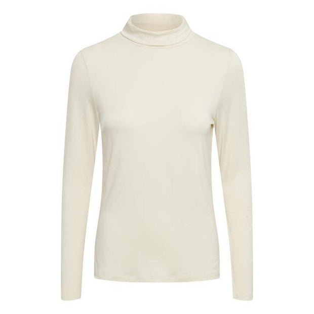 Part Two - EfinasPW Polo Neck Jumper in Whitecap Gray