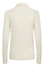 Part Two - EfinasPW Polo Neck Jumper in Whitecap Gray