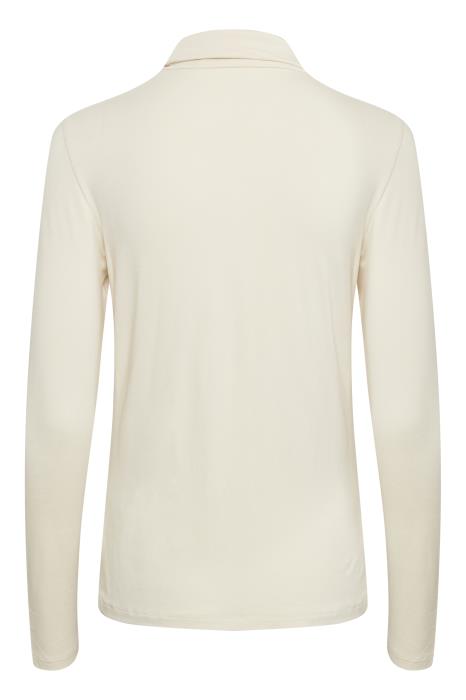 Part Two - EfinasPW Polo Neck Jumper in Whitecap Gray