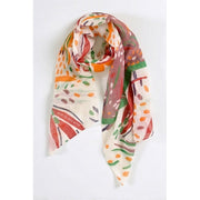 Mat De Misaine -  FLORAL- Organic Cotton Long Floral Scarf