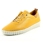 Lunar Shoes - Flamborough Mustard Leather Shoe