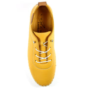 Lunar Shoes - Flamborough Mustard Leather Shoe