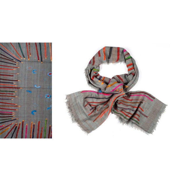 Kapre - Merino Wool & Silk Scarf - KAP317-21