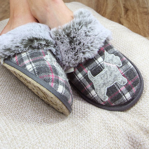 Lazy Dogz - Womens Scottie II Mule Slipper KLD416 (Boxed)