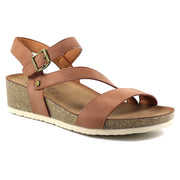 Lunar Shoes - Cluster Wedge Sandal in Tan (JLH358)