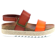 Lunar Shoes - Deanna II Wedge Sandal in Orange