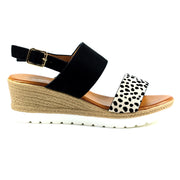 Lunar Shoes - Rise Wedge Sandal in Black