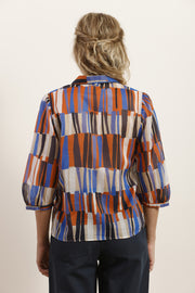 Mat De Misaine - Catba - Printed Cotton Voile 3/4 Sleeve Blouse