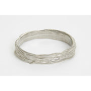 STRATA - Pewter Twist Wide Bangle